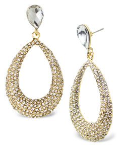 Teardrop Stone Statement Earrings